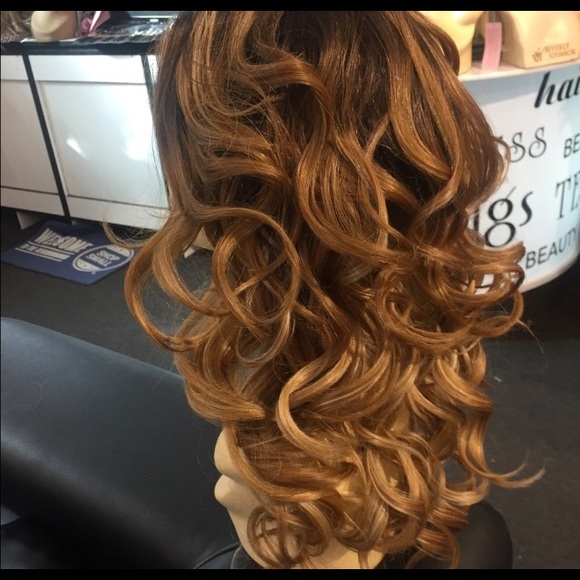 Ombré wig Romance Curl Swisslace Wig Lacefront New - Picture 5 of 7